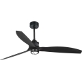 FARO 32100WT1N - LED stropni ventilator s prigušivanjem JUST FAN M LED/16W/230V, promjer 128 cm, crne boje, Wi‑Fi Tuya + daljinski upravljač