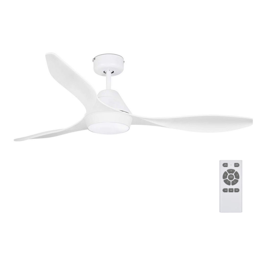 FARO 33346 - LED Stropni ventilator POLARIS LED/18W/230V bijela pr. 132 cm + daljinski upravljač