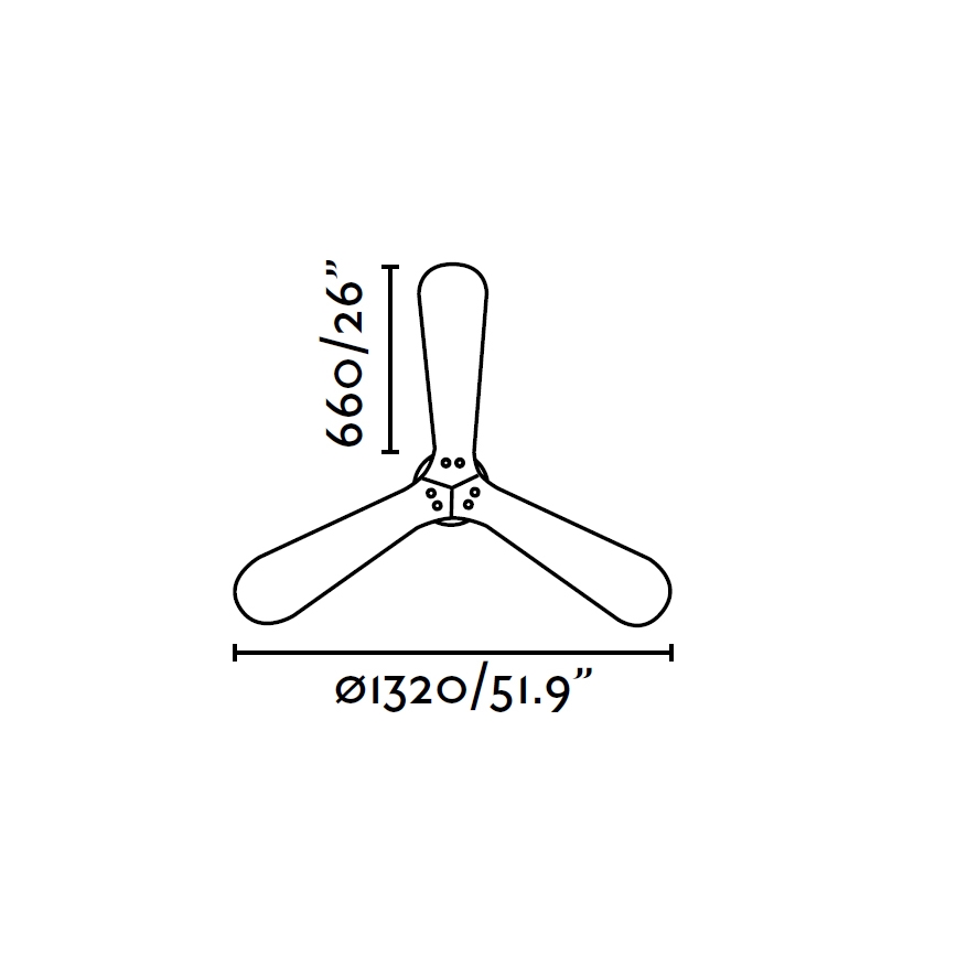 FARO 33370 - Stropni ventilator LANTAU