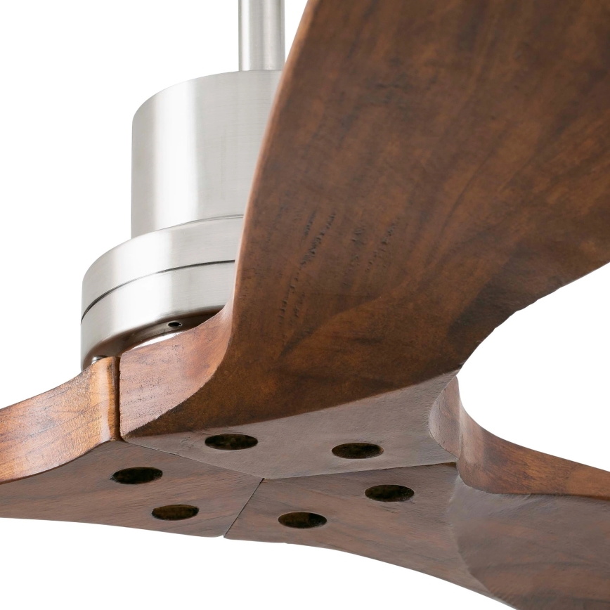 FARO 33370DC - Stropni ventilator LANTAU smeđa/mat krom pr. 132 cm + daljinski upravljač