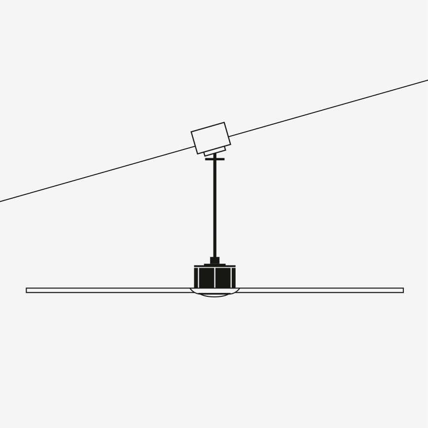 FARO 33395-10 - LED Stropni ventilator JUST FAN LED/16W/230V crna/smeđa pr. 128 cm + daljinski upravljač