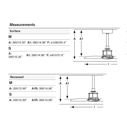 FARO 33398WT - Stropni ventilator JUST FAN M Ø 128 cm smeđa/mesing Wi-Fi Tuya + s daljinskim upravljačem