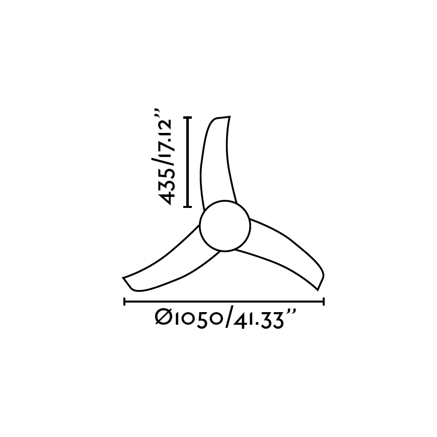 FARO 33415 - Stropni ventilator EASY 2xE27/15W/230V