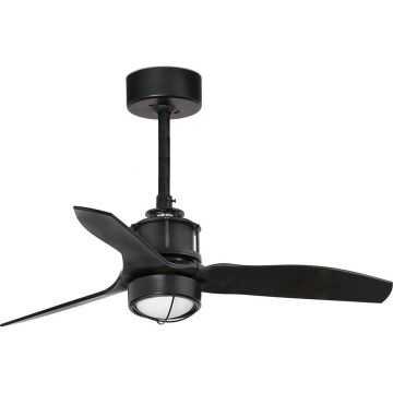 FARO 33424WT1N - LED stropni ventilator s mogućnošću prigušivanja JUST FAN s LED/16W/230V Ø 81 cm crni Wi-Fi Tuya + daljinski upravljač