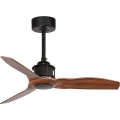 FARO 33425WT - Stropni ventilator JUST FAN S, promjer 81 cm, smeđa/crna, Wi-Fi Tuya + daljinski upravljač