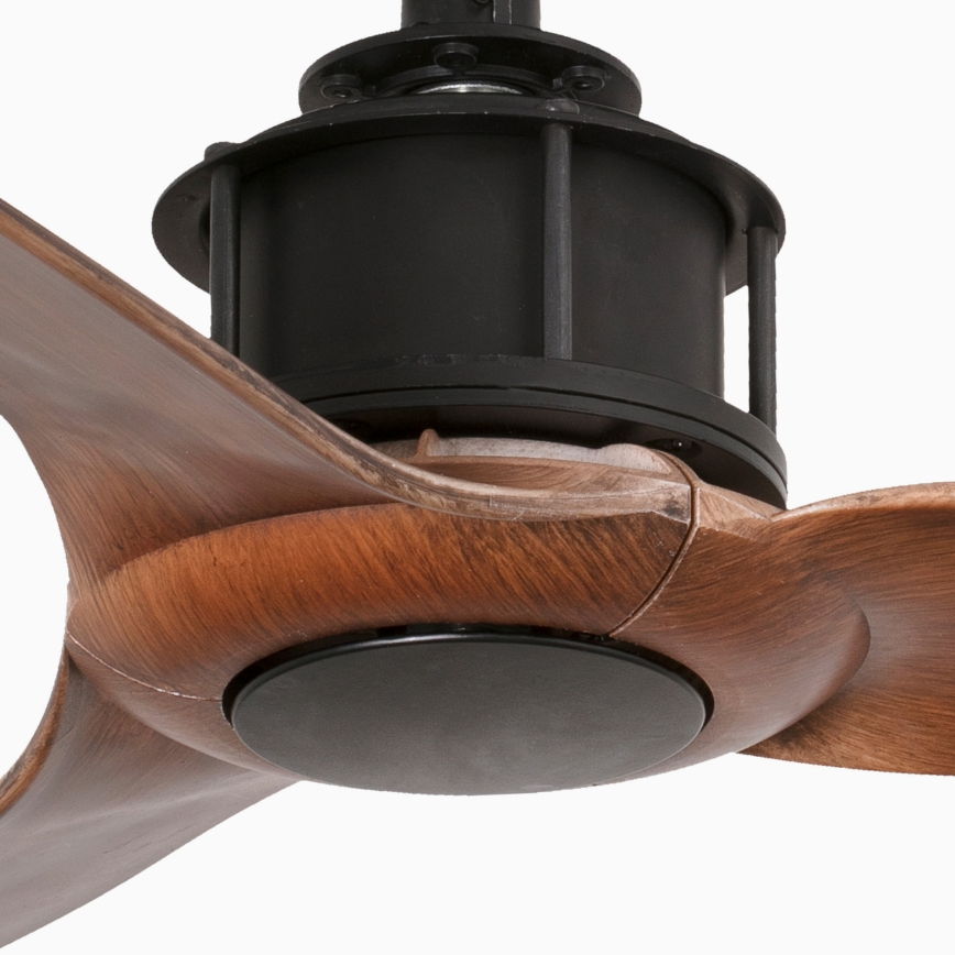 FARO 33425WT - Stropni ventilator JUST FAN S, promjer 81 cm, smeđa/crna, Wi-Fi Tuya + daljinski upravljač
