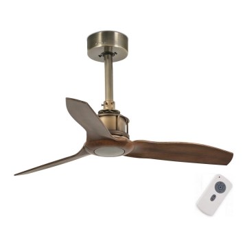 FARO 33428 - Stropni ventilator JUST FAN smeđa/zlatna