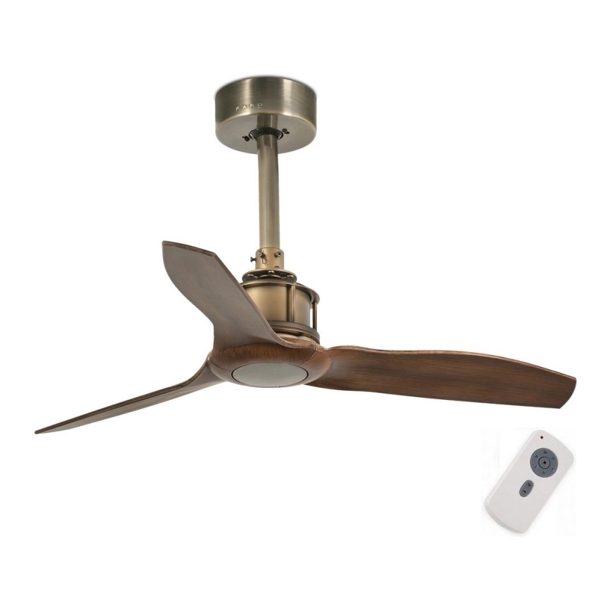 FARO 33428 - Stropni ventilator JUST FAN smeđa/zlatna