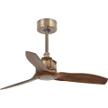 FARO 33428WT - Stropni ventilator JUST FAN S Ø 81 cm smeđa/mesing Wi‑Fi Tuya + daljinski upravljač