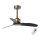 FARO 33429 - Stropni ventilator JUST FAN crna/zlatna pr. 81 cm + daljinski upravljač