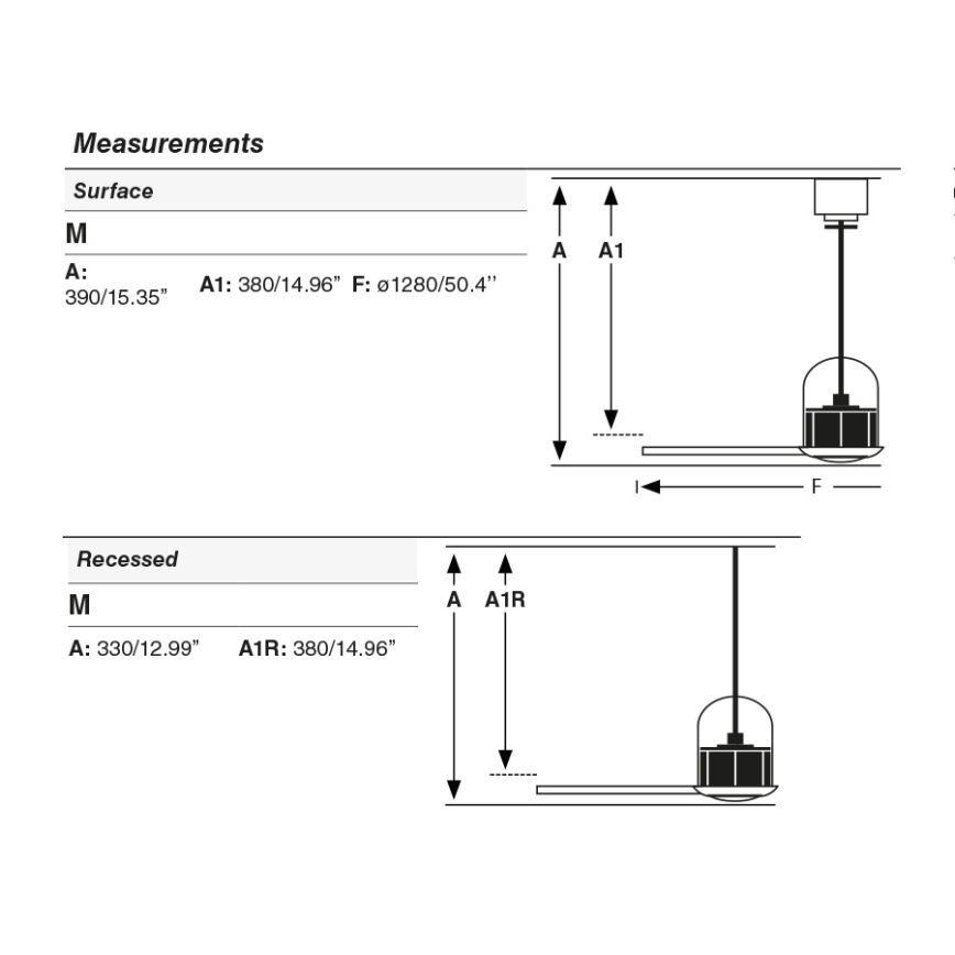 FARO 33435 - Stropni ventilator WEAVER M Ø 128 cm smeđa/crna + daljinski upravljač
