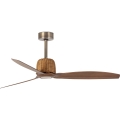 FARO 33436WT - Stropni ventilator WEAVER M Ø 128 cm smeđa/mesing Wi-Fi Tuya + daljinski upravljač