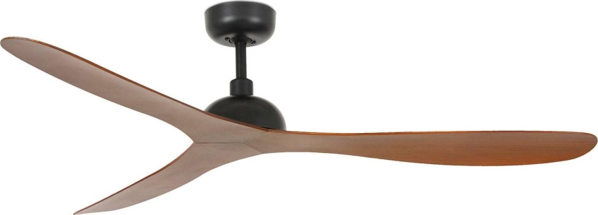 FARO 33447WT - Stropni ventilator GOTLAND L smeđa/crna pr. 132 cm Wi-Fi Tuya + daljinski upravljač