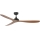 FARO 33447WT - Stropni ventilator GOTLAND L smeđa/crna pr. 132 cm Wi-Fi Tuya + daljinski upravljač
