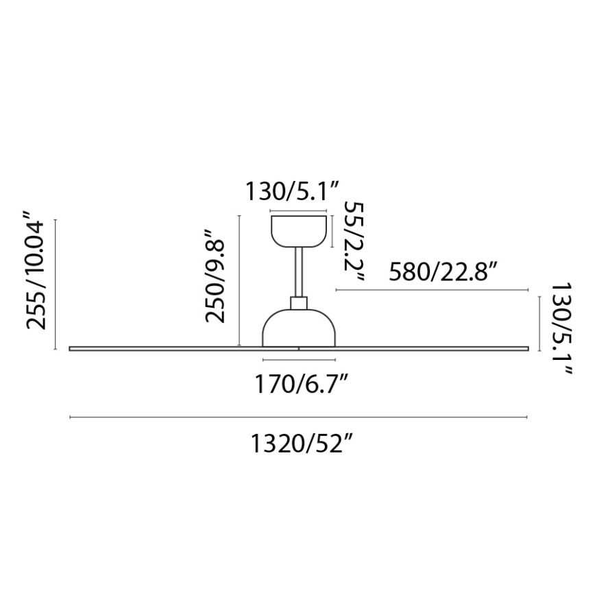 FARO 33447WT - Stropni ventilator GOTLAND L smeđa/crna pr. 132 cm Wi-Fi Tuya + daljinski upravljač