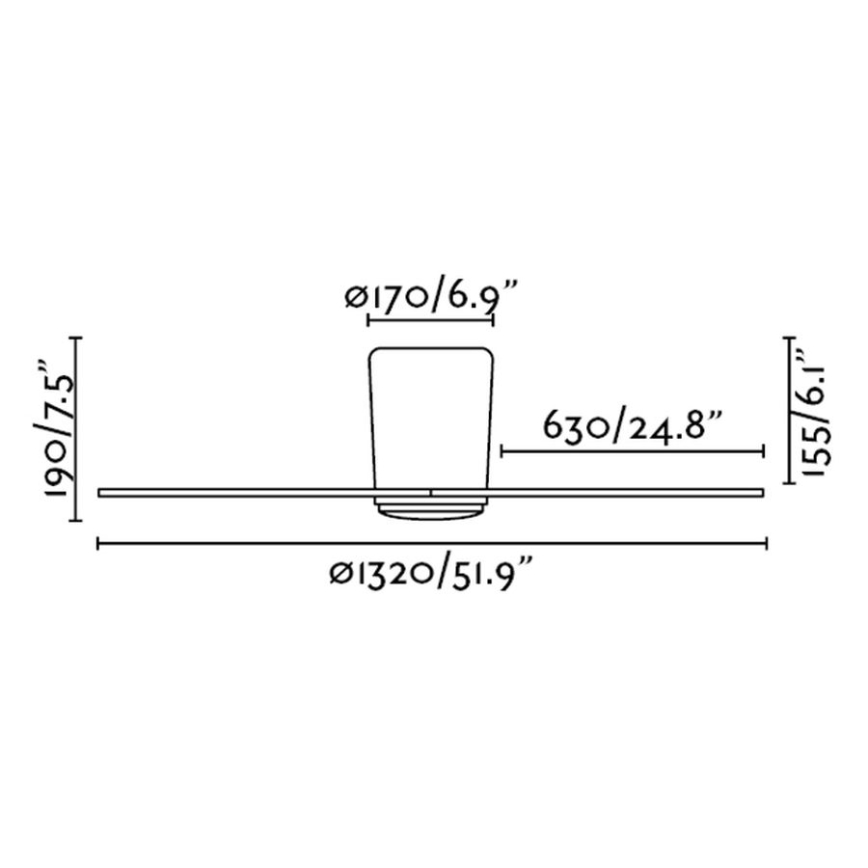 FARO 33472 - Stropni ventilator NIAS