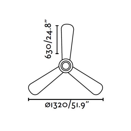 FARO 33472 - Stropni ventilator NIAS