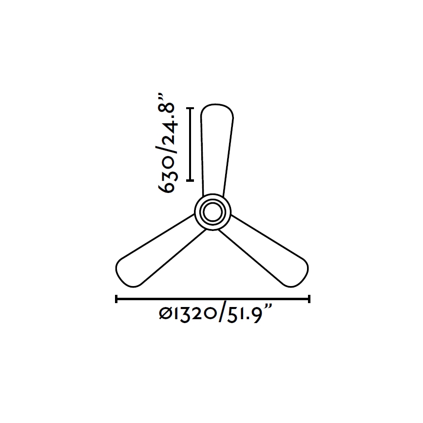 FARO 33472 - Stropni ventilator NIAS