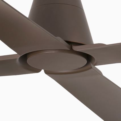 FARO 33490 - Stropni ventilator TYPHOON IP44 smeđa + daljinski upravljač
