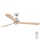 FARO 33505DC - LED Stropni ventilator LANTAU XL LED/15W/230V drvo/mat krom pr. 168 cm + daljinski upravljač
