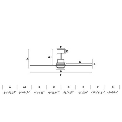 FARO 33517DC - Stropni ventilator MINI LANTAU drvo/crna + daljinski upravljač