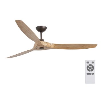 FARO 33519 - Stropni ventilator MOREA smeđa pr. 152 cm + daljinski upravljač