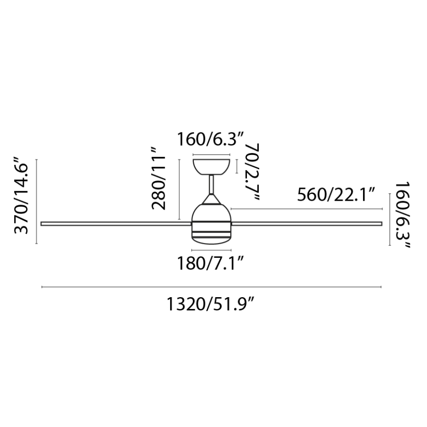 FARO 33524WP - LED Stropni ventilator POROS L LED/19W/230V drvo/bijela pr. 132 cm SMART + daljinski upravljač
