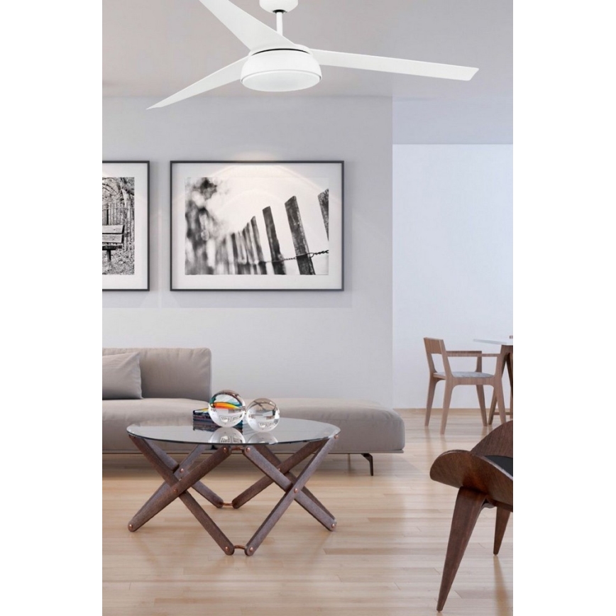 FARO 33549 - LED Prigušivi stropni ventilator VULCANO LED/25W/230V bijela pr. 152 cm + daljinski upravljač