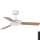 FARO 33603DC - Stropni ventilator MINI MALLORCA S smeđa/bijela pr. 106 cm + daljinski upravljač