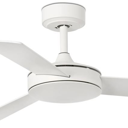 FARO 33603DCWT - Stropni ventilator MINI MALLORCA S smeđa/bijela pr. 106 cm Wi-Fi Tuya + daljinski upravljač