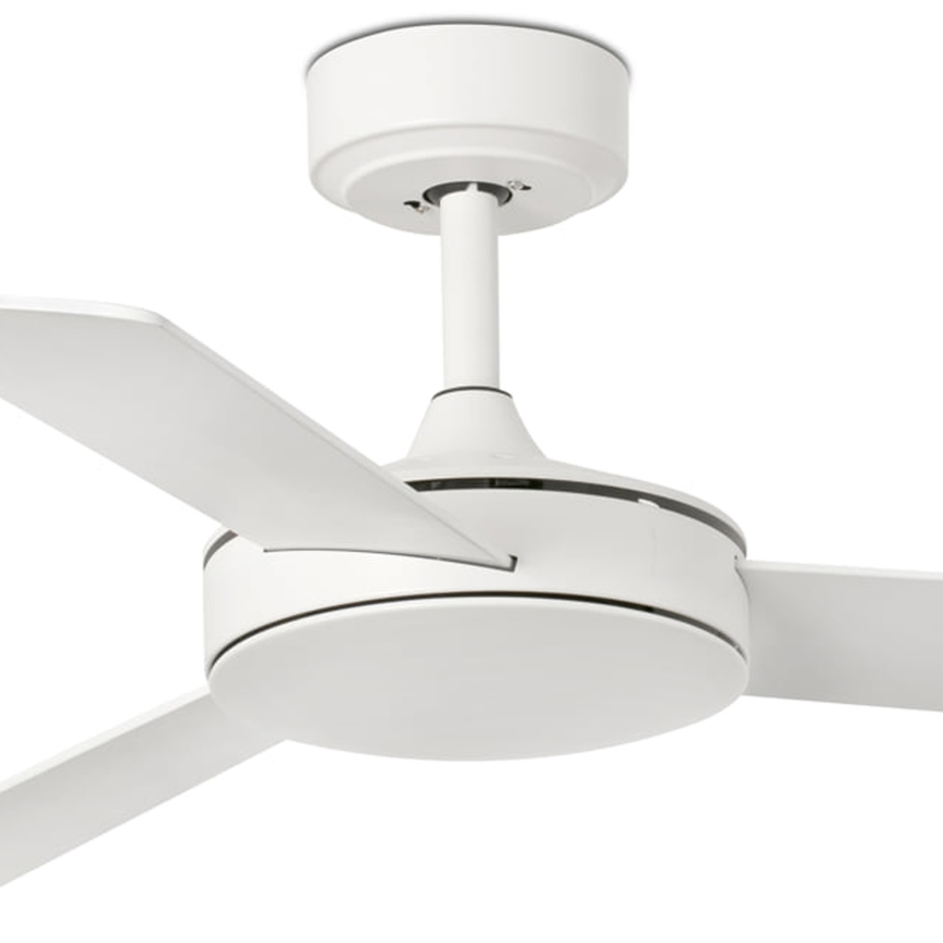 FARO 33603DCWT - Stropni ventilator MINI MALLORCA S smeđa/bijela pr. 106 cm Wi-Fi Tuya + daljinski upravljač