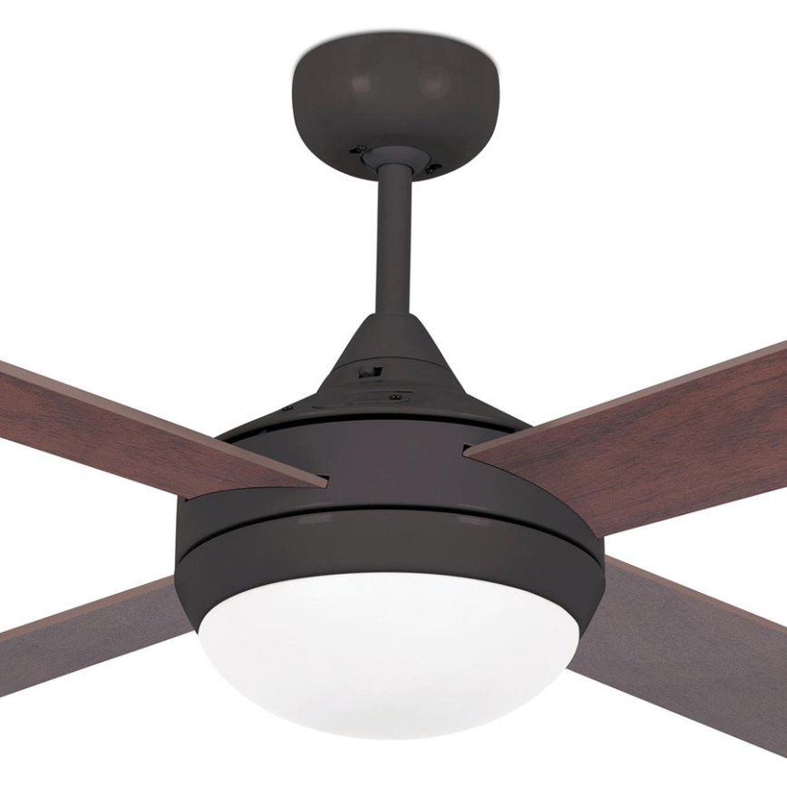 FARO 33702 - Stropni ventilator ICARIA s daljinskim upravljačem 2xE27/20W/230V smeđa