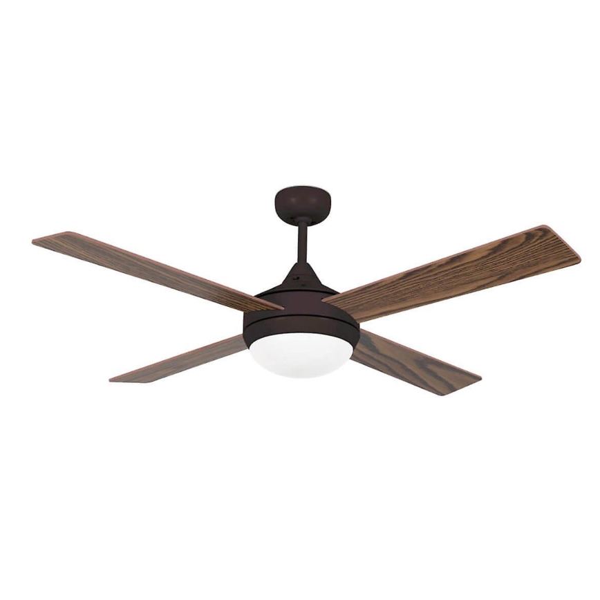 FARO 33702 - Stropni ventilator ICARIA s daljinskim upravljačem 2xE27/20W/230V smeđa