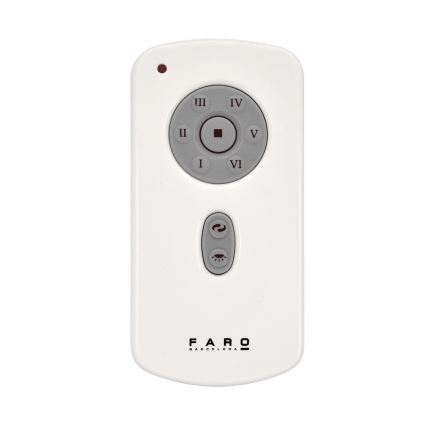FARO 33722 - LED Stropni ventilator NU LED/18W/230V bijela pr. 132 cm + daljinski upravljač