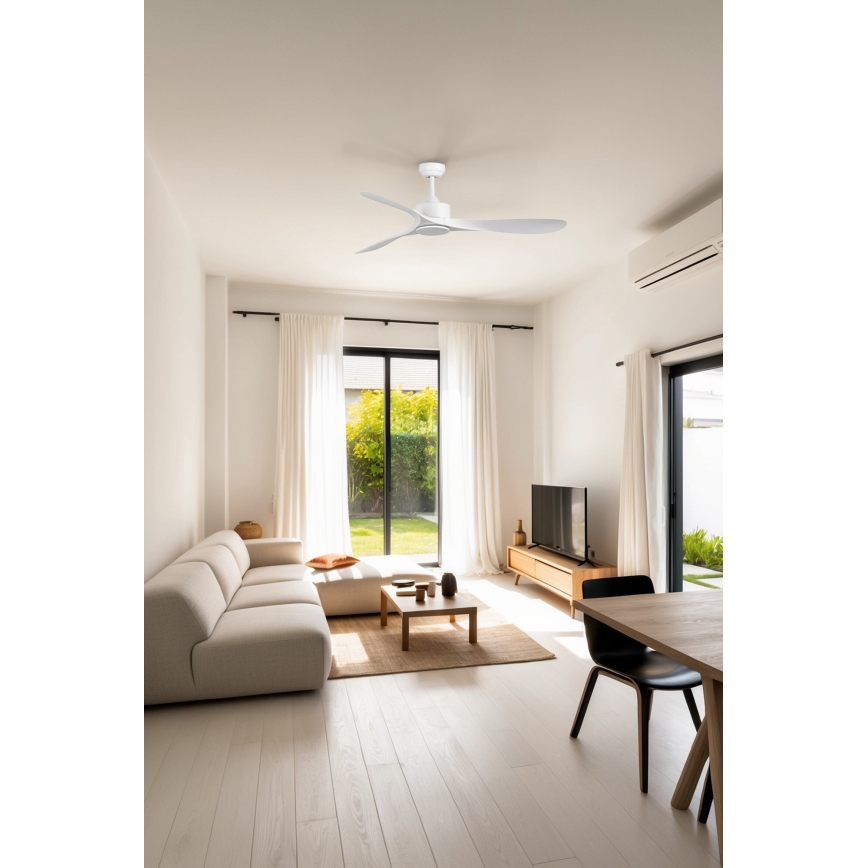 FARO 33750DC - Stropni ventilator LUZON L bijela + daljinski upravljač