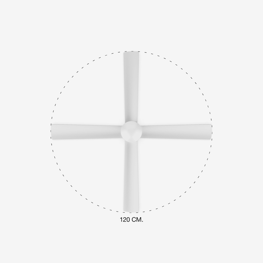 FARO 33756 - LED Stropni ventilator FRASER LED/16W/230V bijela pr. 120 cm + daljinski upravljač