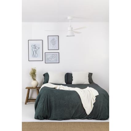 FARO 33760WT-22 - LED Prigušivi stropni ventilator AMELIA L CONE LED/20W/230V 2700/3500/5000K bijela pr. 132 cm Wi-Fi Tuya + daljinski upravljač