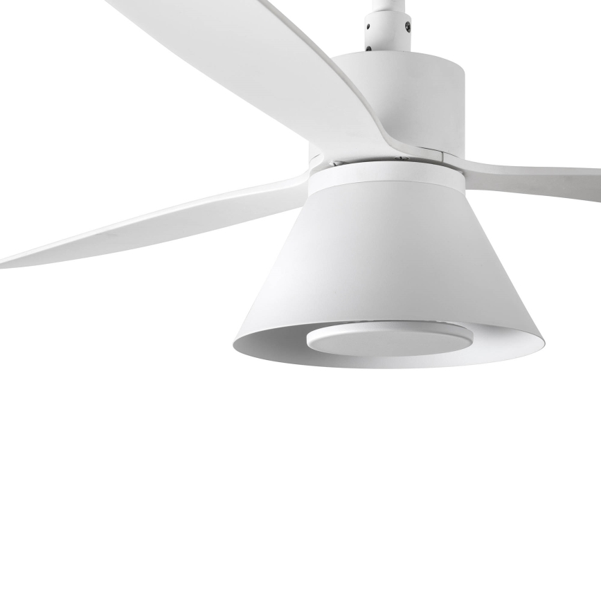 FARO 33760WT-22 - LED Prigušivi stropni ventilator AMELIA L CONE LED/20W/230V 2700/3500/5000K bijela pr. 132 cm Wi-Fi Tuya + daljinski upravljač