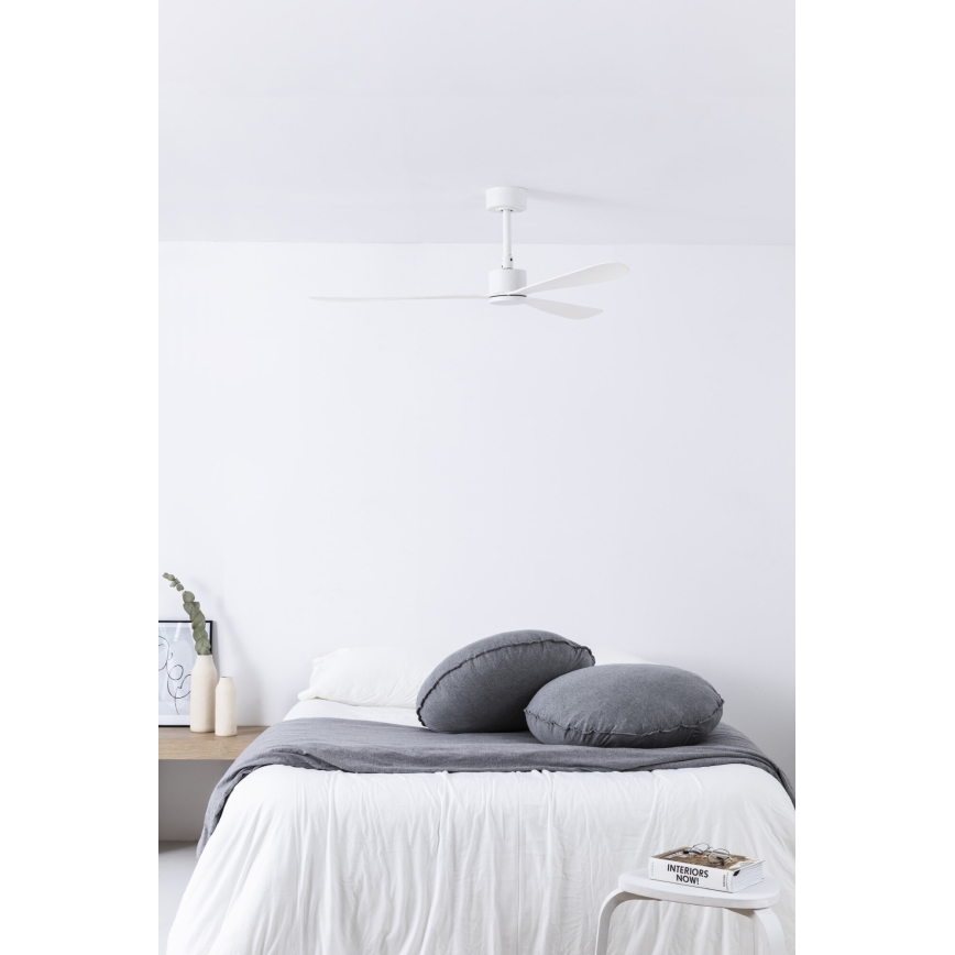 FARO 33760WT - Stropni ventilator AMELIA L bijela pr. 132 cm Wi-Fi Tuya + daljinski upravljač