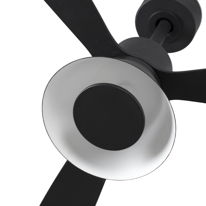 FARO 33761WT-23 - LED Prigušivi stropni ventilator AMELIA L CONE LED/20W/230V 2700/3500/5000K crna pr. 132 cm Wi-Fi Tuya + daljinski upravljač