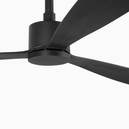 FARO 33761WT - Stropni ventilator AMELIA L crna pr. 132 cm Wi-Fi Tuya + daljinski upravljač