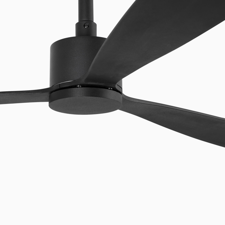 FARO 33761WT - Stropni ventilator AMELIA L crna pr. 132 cm Wi-Fi Tuya + daljinski upravljač