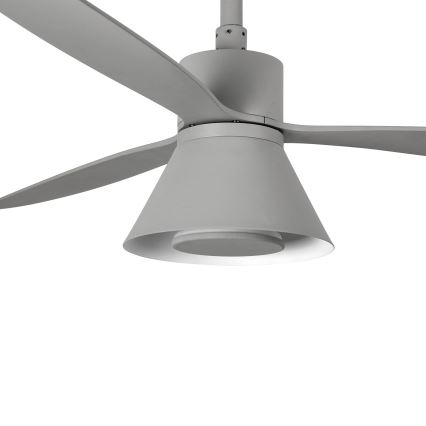FARO 33762WT-24 - LED Prigušivi stropni ventilator AMELIA L CONE LED/20W/230V 2700/3500/5000K siva pr. 132 cm Wi-Fi Tuya + daljinski upravljač