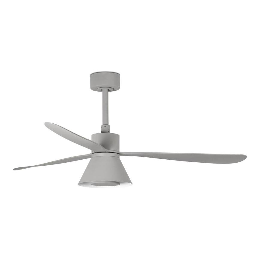 FARO 33762WT-24 - LED Prigušivi stropni ventilator AMELIA L CONE LED/20W/230V 2700/3500/5000K siva pr. 132 cm Wi-Fi Tuya + daljinski upravljač