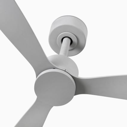 FARO 33762WT - Stropni ventilator AMELIA L siva pr. 132 cm Wi-Fi Tuya + daljinski upravljač