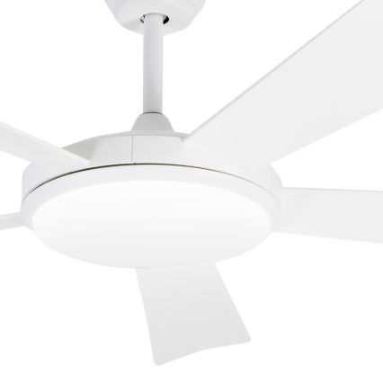 FARO 33803 - LED Stropni ventilator SAONA LED/24W/230V bijela pr. 132 cm + daljinski upravljač