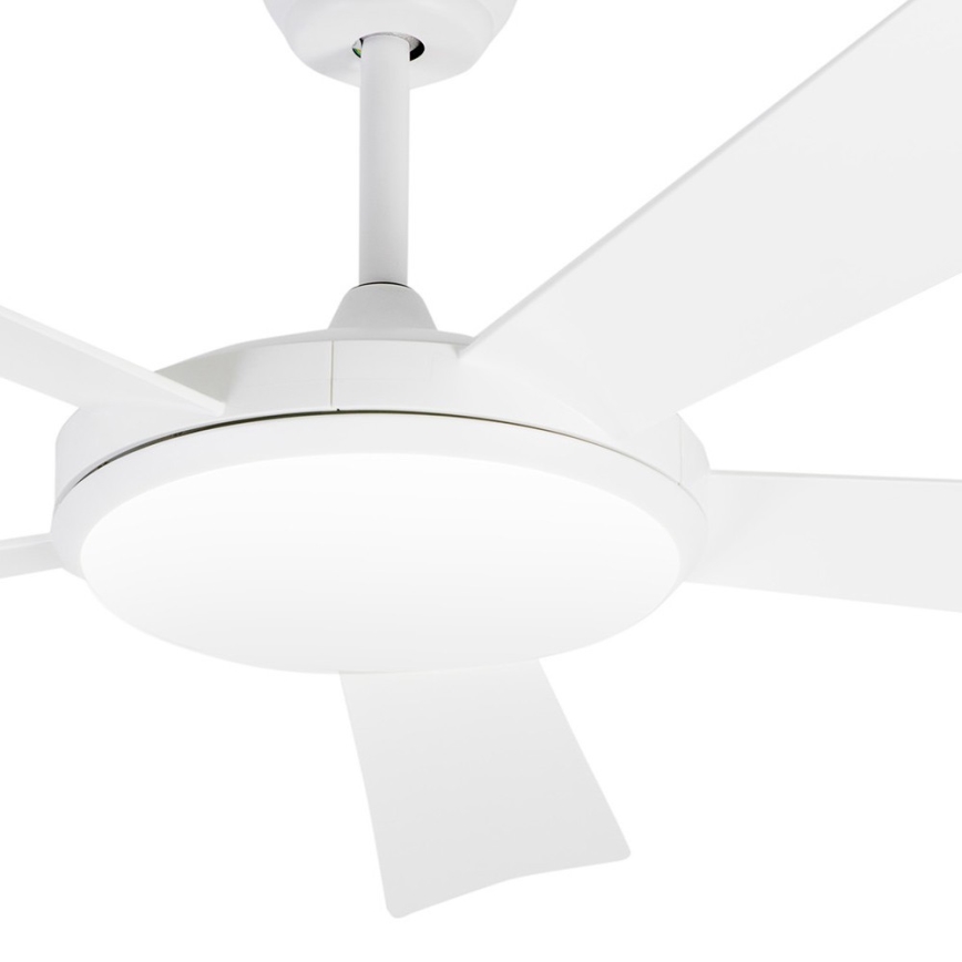 FARO 33803 - LED Stropni ventilator SAONA LED/24W/230V bijela pr. 132 cm + daljinski upravljač