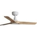 FARO 33805WT - Stropni ventilator HEYWOOD S drvo/bijela pr. 90 cm Wi-Fi Tuya + daljinski upravljač