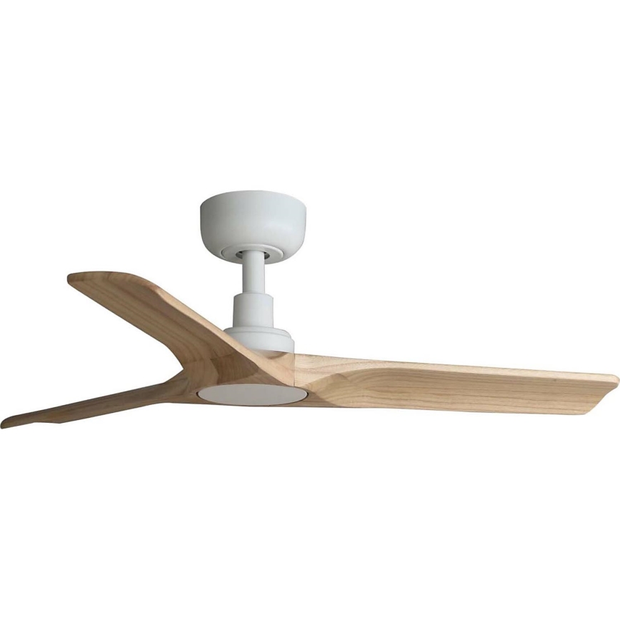 FARO 33805WT - Stropni ventilator HEYWOOD S drvo/bijela promjer 90 cm Wi-Fi Tuya + daljinski upravljač