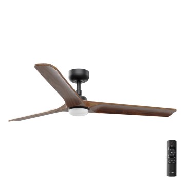 FARO 33809-1TW - LED Prigušivi ventilator HEYWOOD LED/10W/230V 2700/4000/6500K pr. 132 cm + daljinski upravljač